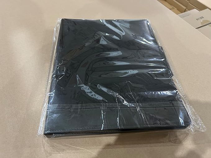 Padfolio Clipboard Folder, Leather Portfolio Organizer Binder with Magnetic Closure Cover for Interview Resume Office Conference, Business Portfolio Included Letter Sized Papers & Sticky Tabs & Pen