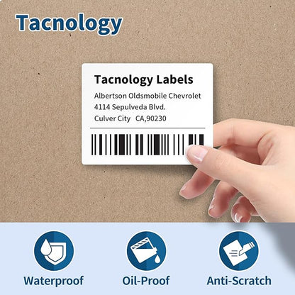 16 Rolls 6400 Labels Compatible with DYMO 30258 2-1/8" x 2-3/4" Direct Thermal Labels - Tacnology Barcode Address Replacement Use with Rollo, DYMO 450, 450 Turbo, 4XL & Zebra Desktop Printers