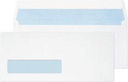 Blake Purely Everyday #10 Pack of 1000 Window Peel and Seal Envelopes (29216-76) White - 4 1/8" x 9 1/2"