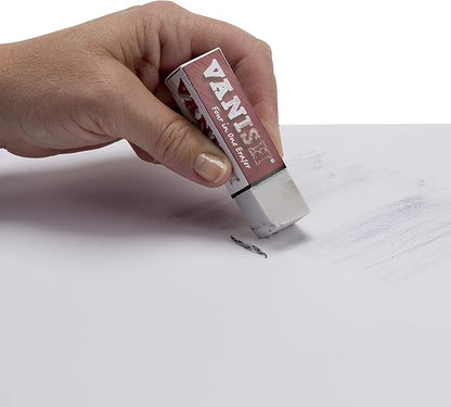 Acurit Vanish Artist Eraser (30 Pack)– 4-in-1 White Erasers for Art - Erases Graphite Lines - Replaces Vinyl & Kneaded Erasers