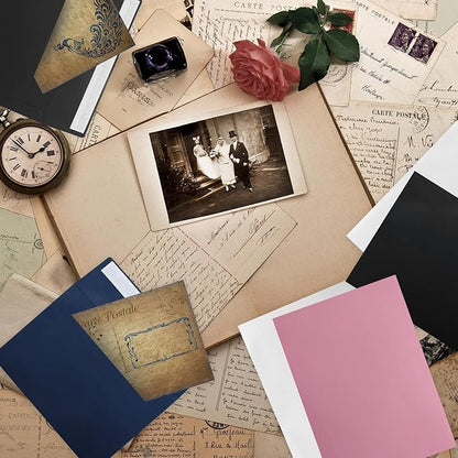 50Packs A4 Envelopes,4x6 Envelopes,4x6 Envelopes for Invitations,Printable invitation envelope,Photos, postcards, greeting cards, mailings, Wedding Self-sealing Envelopes (pink)