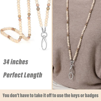 SAM & LORI Lanyards for Id Badges Women Cute Teacher Lanyard With Id Holder Lanyards for Cruise Ship Cards Keychain Lanyard Beaded Keychain Lanyard Personalized Lanyard String
