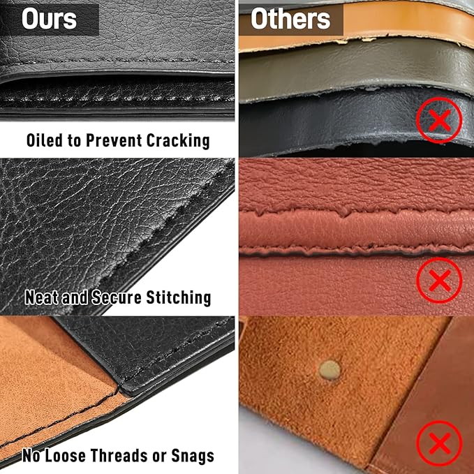 Black A4 PU Leather File Folders for Documents,Important Private File Organizer with String Tie Closure,Laptop Sleeve Notebook Case,Leather Portfolio Binder Envelopes, Filing Folder 3PCS