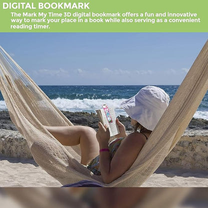 Mark-My-Time - Digital Bookmark - Mark My Time Reading Timer and Bookmark for Kids, Cool Bookmarks and Reading Incentives, Christmas Gift & Stocking Stuffer for Book Lovers - 3D Enchanted Horses