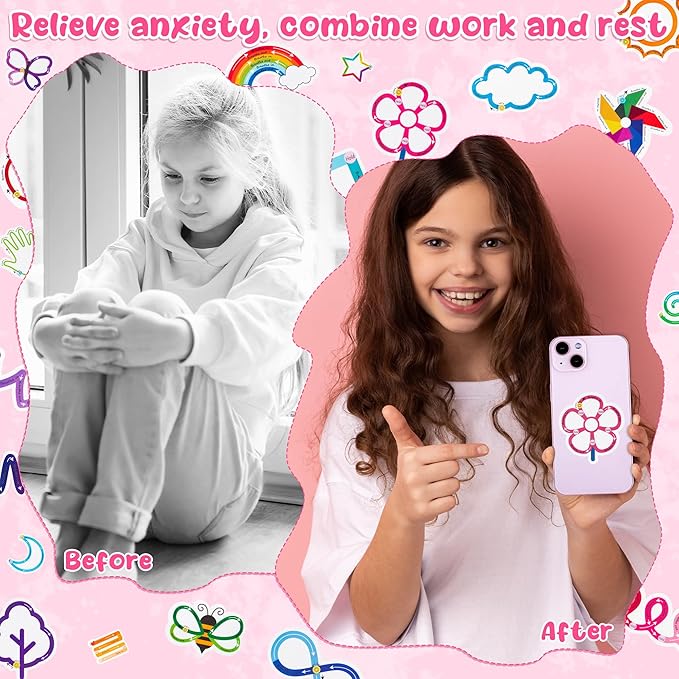 H1vojoxo 120PCS Breath Anxiety Sensory Stickers for Kids Adults Anti Stress Tactile Rough Textured Stickers for Desk Phone Anxiety Relief Adhesive for Classroom School Supplies