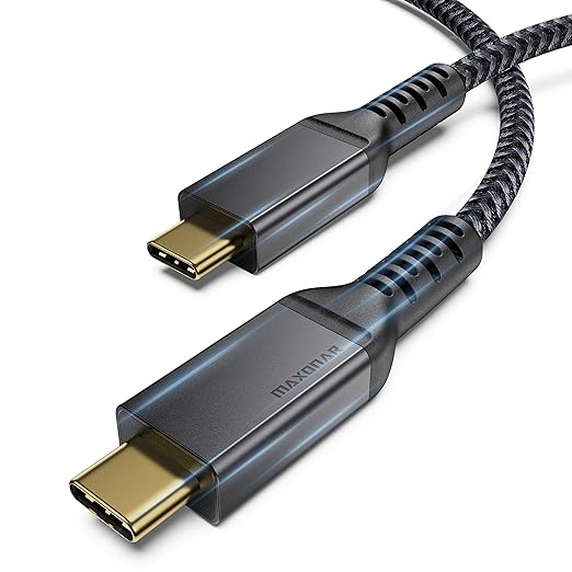 [6.6Ft] Thunderbolt 3 Cable with 40Gbps Data Sync/100W Charging Supports Single 5K@60hz or 2X 4K@60hz Monitor, External SSD, eGpu, MacBook Pro