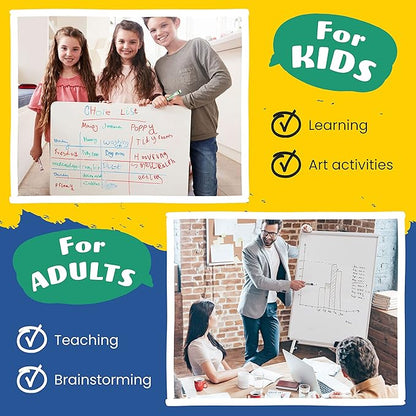 Chalkola Dry Erase Markers Bulk Pack of 60 Colors (15x Black, Red, Green Blue), White Board Markers Dry Erase Pens - Low odor Whiteboard Pens for Kids, Home, Office & Back to School Supplies