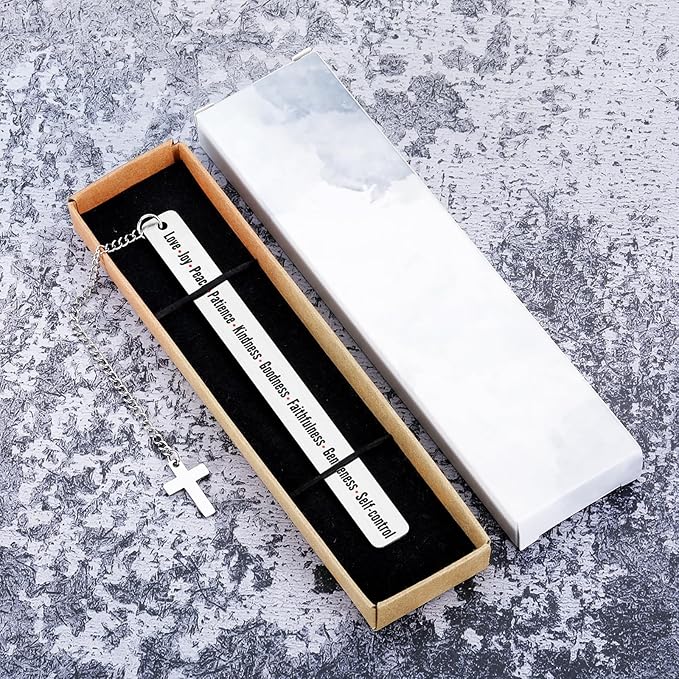 Bible Verse White Elephant Gifts Christian Jesus Spiritual Gifts for Women Sister Baptism Confirmation Gifts for Teen Girls Boys Christian Bible Accessories Bookmark Gifts for Her Religious