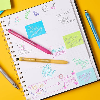 Paper Mate InkJoy Gel Pens, Metallic Pens, Retractable, Medium Point, (0.8mm) Assorted Colors, 10 Count