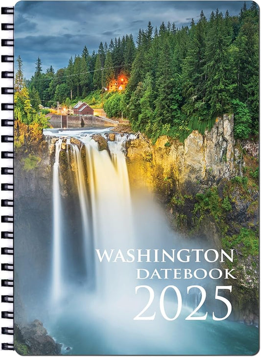 2025 Datebook & City Themed Planner – Resource Guide with Daily, Weekly & Monthly Views – 3-Year Reference Calendar - Multi-Purpose Travel Notebook Guide & Adventure Diary (Washington '25 (with Photos))