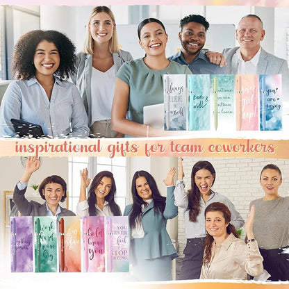 Quelay 30 Set Christmas Inspirational Gift Bulk with Motivational Pens Inspiring Quote Bookmarks Team Building Gifts for Employees Appreciation Team Women Staff Gifts Bulk Volunteers(Inspirational)