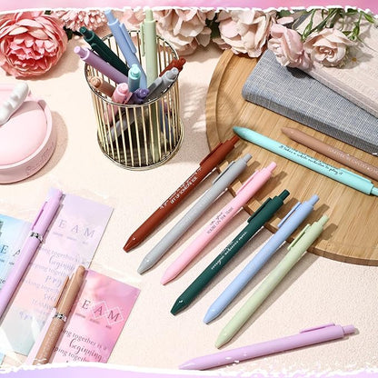 Quelay 30 Set Christmas Inspirational Gift Bulk with Motivational Pens Inspiring Quote Bookmarks Team Building Gifts for Employees Appreciation Team Women Staff Gifts Bulk Volunteers(Team)