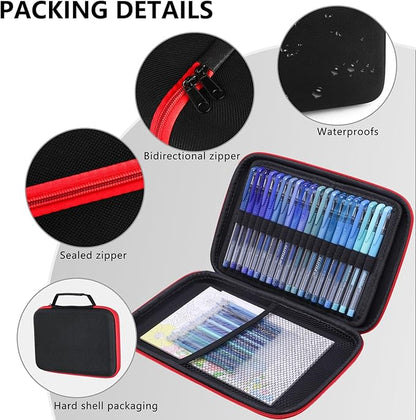 80 Pack Blue Drawing Pen Set,20 Color Double Tip Brush Pens 20 Color Gel Pens with 40 Refills for Adult Book Drawing Art Craft Kit