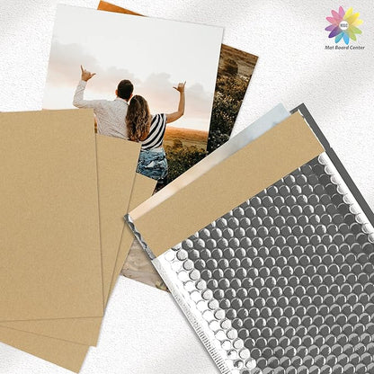 Mat Board Center, 25 Pack 12x16 Brown Cardboard sheet, 1/8 inch thick, Flat Corrugated Cardboard Inserts for Packing, Shipping, Mailing, Cardboard Backing, Art Craft Card Board