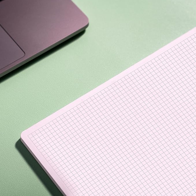 Notsu Graph Notepads 11 x 17 inch | Large Graphing Double Sided Drafting Pads with 1/4" Quad Grid Premium Thick Paper 120gsm