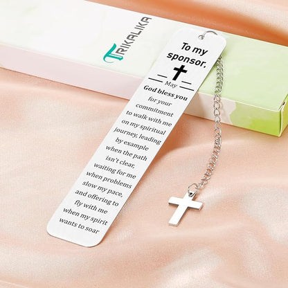 Bible Bookmark, Confirmation Sponsor Gifts, Baptism Gifts for Boys Girls Religious for Women Confirmation Sponsor Gifts for Women Confirmation Gifts for Teenage Boys Girls Sponsor Appreciation