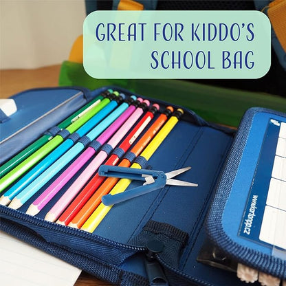 JubileeYarn Push Open Folding Safety Scissors - Grey - 1 Pair