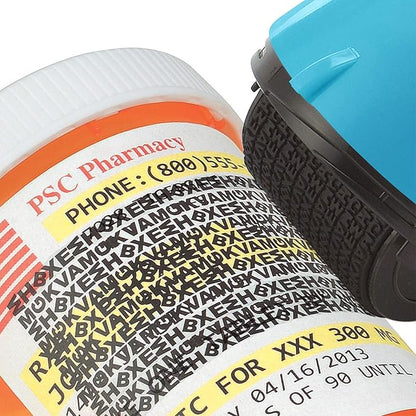 Guard Your ID Wide Advanced Roller 2.0 Identity Theft Prevention Security Stamp Turquoise