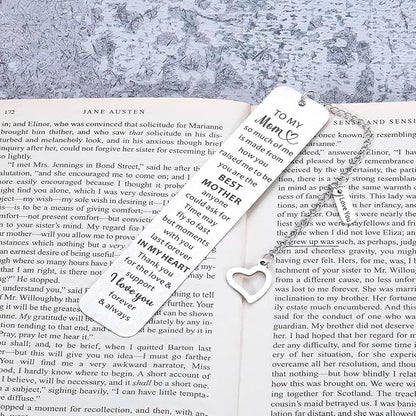 Gifts for Mom Bookmark Mother’s Day Gifts for Mom Mother Mommy Christmas Stocking Stuffers Gift for Mom Mother from Daughter Son Teens Boys Girls Birthday Mom Gifts for Book Lover Women I Love You Mom