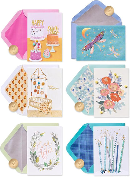 Papyrus All Occasion Blank Card Assortment (6-Count)