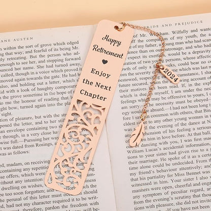 Manager Retirement Gift for Women, Retirement Gifts for Woman, Teacher Retirement Gifts for Women, 2024 Happy Retirement Bookmark Gift for Women Female Teacher Coworker Enjoy The Next Chapter Bookmark