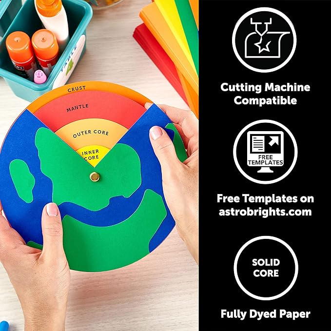 Neenah Paper 21869 Color Cardstock, 65lb, 8 1/2 x 11, Vulcan Green, 250 Sheets