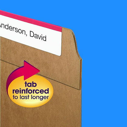 Smead Fastener File Folder, 1 Fastener, Reinforced 1/3-Cut Tab, Letter Size, Kraft, 50 per Box (14834)