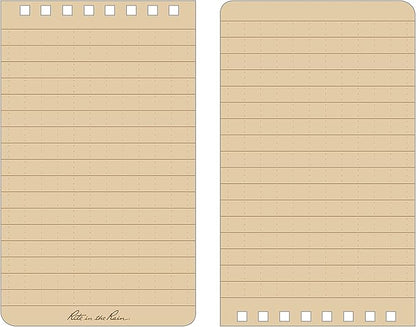 Rite in the Rain Weatherproof Top Spiral Notebook, 3” x 5”, Classic Heritage Grass Camo Cover, Universal Pattern, 3 Pack (No. RG935T-3)