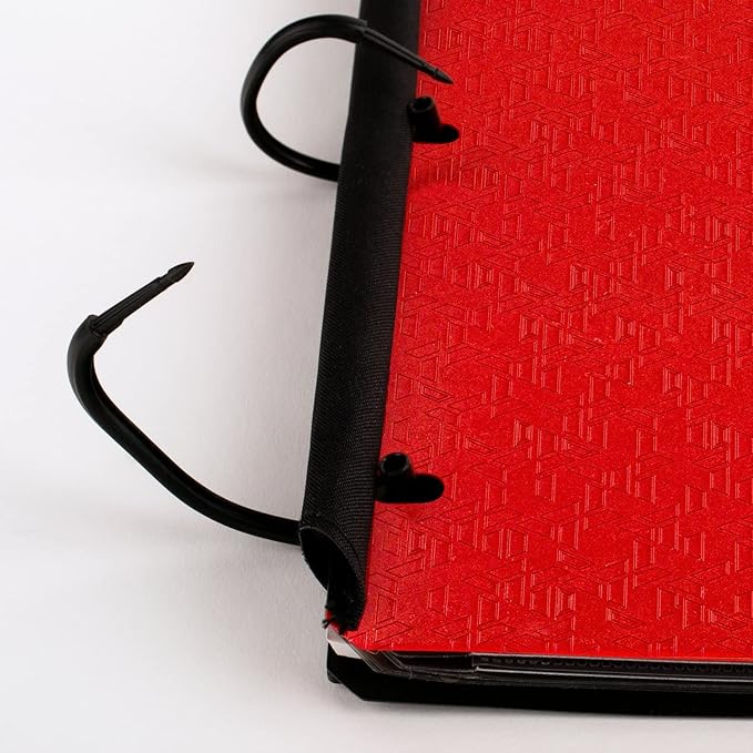 Five Star Flex Refillable Notebook + Study App, College Ruled Paper, 1 Inch TechLock Rings, Pockets, Tabs and Dividers, 200 Sheet Capacity, Red (29328AB2)