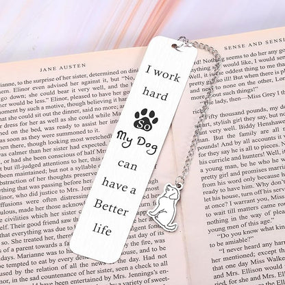 Dog Mom Gifts for Women Bookmark, Dog Lovers Gifts for Women Men Book Lovers, Dog Book Marks for Reading Women Dog Mom Dad, Birthday Christmas Stocking Stuffers Gifts for Dog Lovers Friends Coworkers