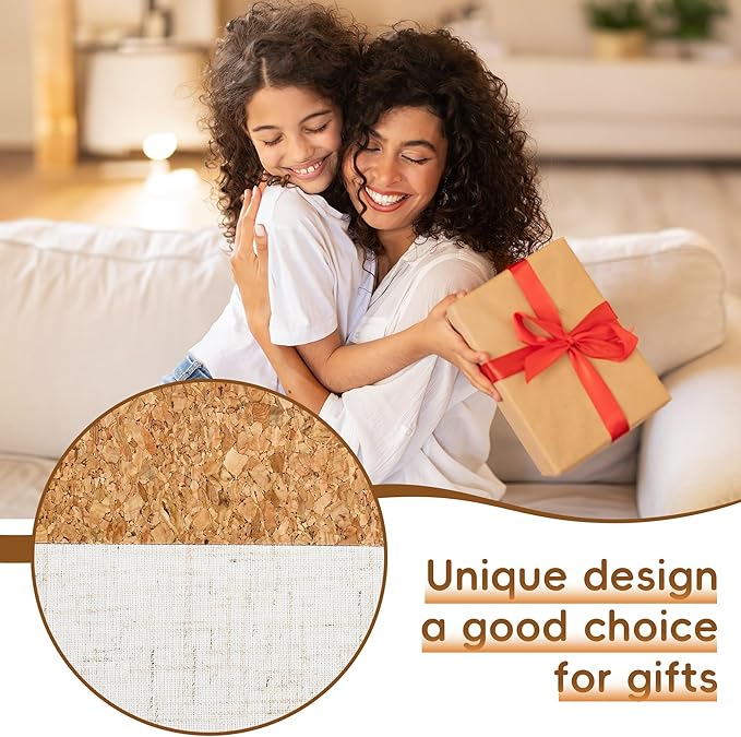 Lined Journal Notebook for Women Men, 192 Pages 100 GSM Thick Paper, Cork & Non-Woven Fabric Cover | Hardcover Journals for Writing, A5 College Ruled | Business, Work & School, 5.8"×8.5"(Cork-White)