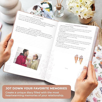 Clever Fox Anniversary Journal – Couple Memory Book & Photo Album with Writing Space – Wedding, Bridal Shower & Married Couple Gifts (Rose Gold)