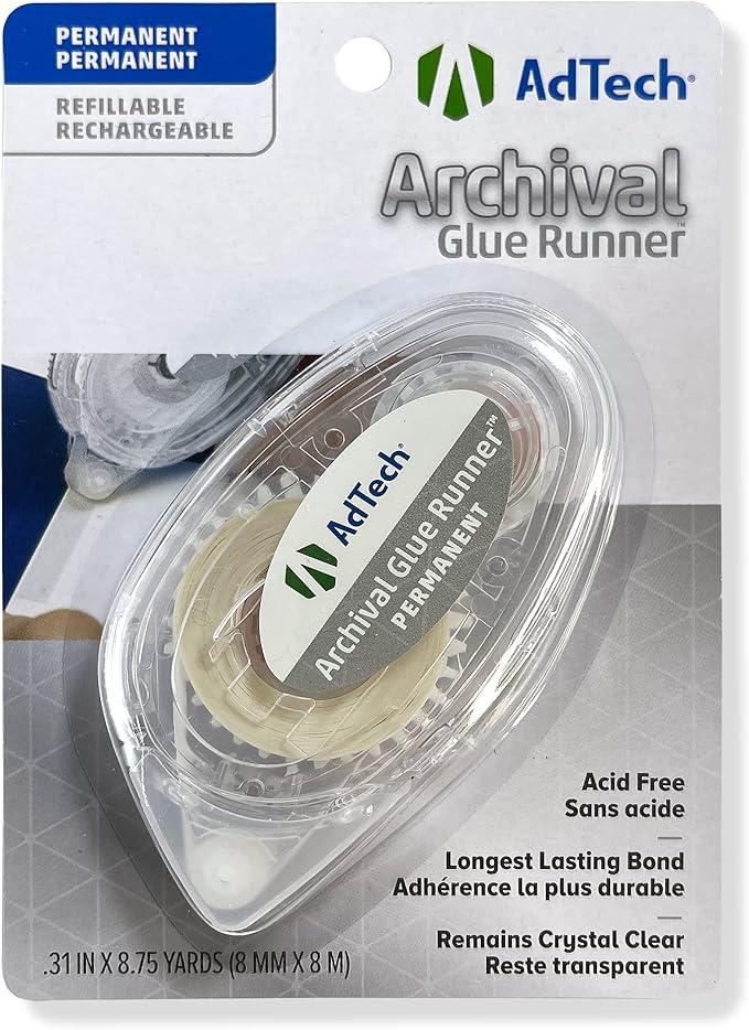 AdTech Scrapbooking Tape - Archival Permanent Glue Runner