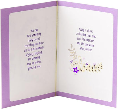 Hallmark Anniversary Greeting Card for a Couple (Birds and Flowers)