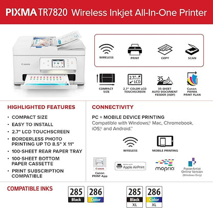 Canon PIXMA TR7820 – Wireless Home All-in-One Printer