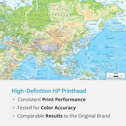 727 Printhead (B3P06A) Kit Replacement for Designjet T1500 T1530 T2500 T2530 T3500 T920 T930 Printers 727 Printer Head (Upgrade Chip),50000+ Pages