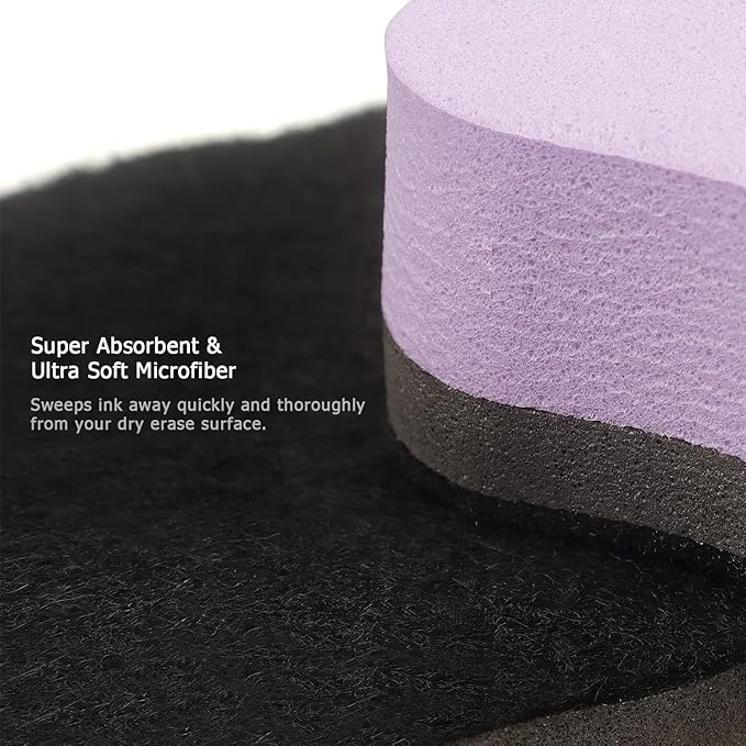 Tamaki Magnetic Whiteboard Eraser, Dry Eraser Board Erasers, Dry Erasers for White Board, Whiteboard Erasers for Kids Classroom, 6 Colors (6 Pack, Pastel Wavy)