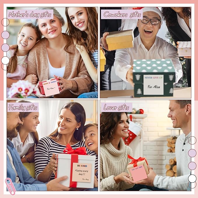 Yinder 24 Pcs Inspirational Sticky Notes with Lines Cute Motivational Sticky Notes Pad Employee Appreciation Gifts Bulk for Teacher Nurse Coworkers Office Supplies 3 x 3''(Aesthetics,Inspirational)