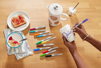 Sharpie Permanent Markers, Fine Point, Cosmic Color, Limited Edition, 24 Count