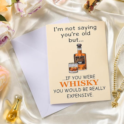 Funny Birthday Cards for Men, Humor Happy Birthday Card Gifts for Husband, Him, Boyfriend, Dad, Brother, Unique Birthday Greeting Cards Gifts with Envelope