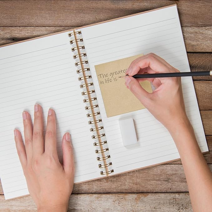 Beieverluck 48 Pack Pop Up Sticky Notes 3X3 Inch Colorful Post Stickies Self Sticky Note Pads for Office, Home, School, Meeting, 80 Sheets/pad, (Kraft)