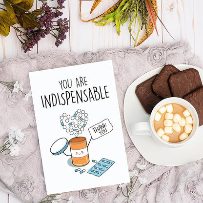 Thank You Cards, Funny Appreciation Card for Men Women, Cute Thank You Card for Doctor Nurse, Medical Staff Appreciate Greeting Card for Nurse Her, Perfect Doctors Day Gift Idea