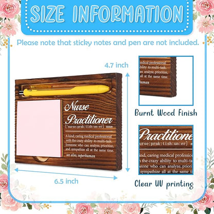Appreciation Gifts for Nurse Practitioner, for Nursing Students Gifts, Nurses Definition Gifts, Nurses Week, Nurse Practitioner Counselor Gifts, Desk Retro Note Pad Holder VN342