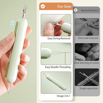 Multifunctional Cutting Set Gift Paper Cutter Sewing Fabric Scissors Mini Box Opener Auto Recycling Cutting Scissors Needle Threading Tool Car Decal Color Changing Tool Knife Clothes Opener