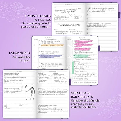 Legend Planner – Weekly & Monthly Life Planner to Hit Your Goals & Live Happier. Organizer Notebook & Productivity Journal. A5 (Purple)