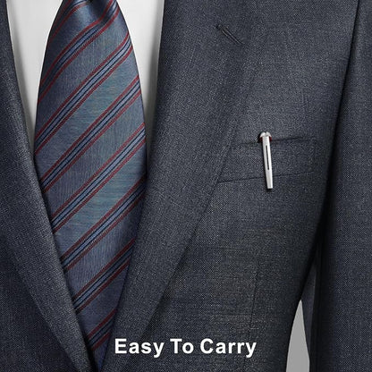 Cambond Ballpoint Pens Red Pens - Black Ink Fancy Pens for Journaling Gift Business Men Police Flight Attendants, Smooth Writing 1.0 mm Medium Point, 3 Pens with 3 Extra Refills (Red)