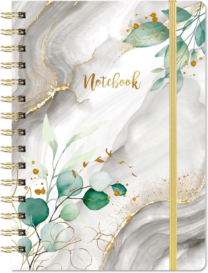 Ruled Journal/Notebook - Lined Journal with Premium Thick Paper, College Notebook/Journal, 8.5" X 6" with Exquisite Inner Pocket, Strong Twin-Wire Binding, Waterproof Hardcover for Office, School