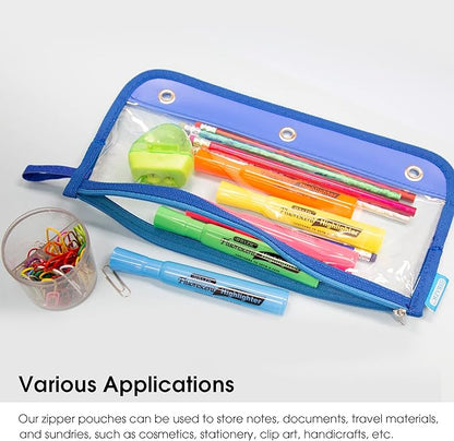BAZIC Clear Pencil Pouch Binder Pouch (805-144)