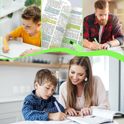 Vitoler 10Pack Bible Highlighters, Cute Assorted Colors Pastel Highlighters No Bleed Chisel Tip Highlighters for Aesthetic School Supplies