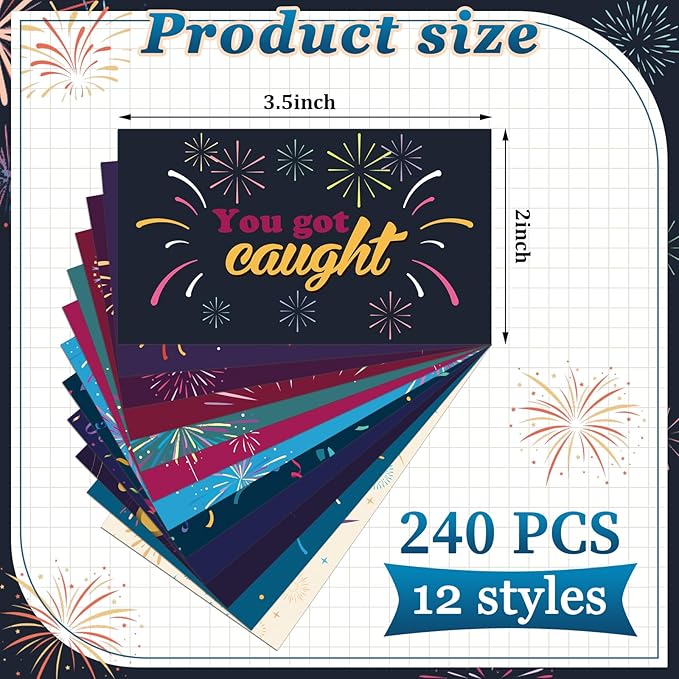 Yeaqee 240 Pcs Employee Appreciation Kudos Cards Funny Blank Back Motivational Card Encouragement Thank You Note Recognition Card for Teacher College Affirmation Gift(Flame)